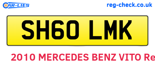 SH60LMK are the vehicle registration plates.