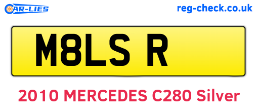 M8LSR are the vehicle registration plates.