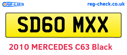 SD60MXX are the vehicle registration plates.