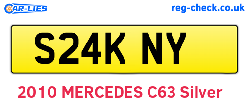 S24KNY are the vehicle registration plates.