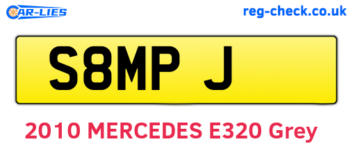 S8MPJ are the vehicle registration plates.