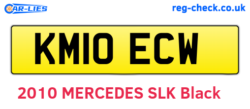 KM10ECW are the vehicle registration plates.