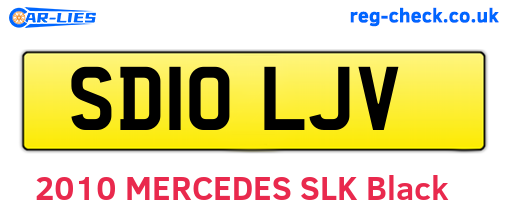 SD10LJV are the vehicle registration plates.
