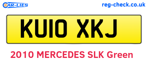 KU10XKJ are the vehicle registration plates.