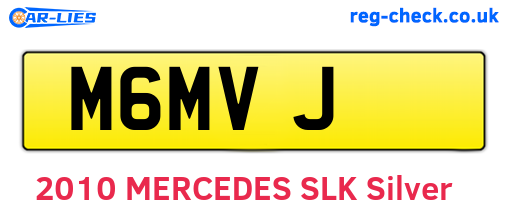 M6MVJ are the vehicle registration plates.