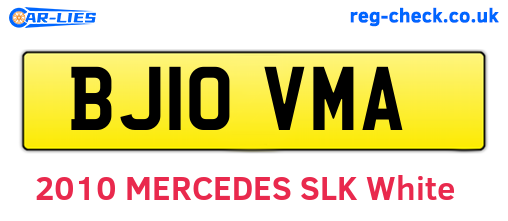 BJ10VMA are the vehicle registration plates.
