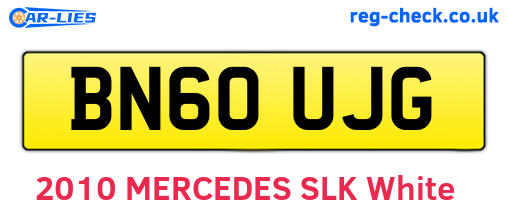 BN60UJG are the vehicle registration plates.