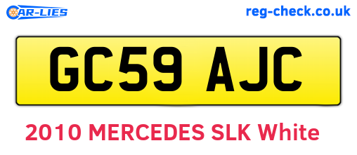 GC59AJC are the vehicle registration plates.