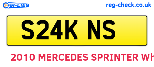S24KNS are the vehicle registration plates.