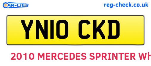 YN10CKD are the vehicle registration plates.