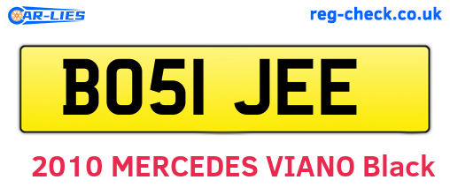 BO51JEE are the vehicle registration plates.