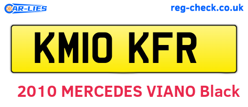 KM10KFR are the vehicle registration plates.