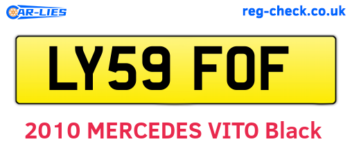 LY59FOF are the vehicle registration plates.