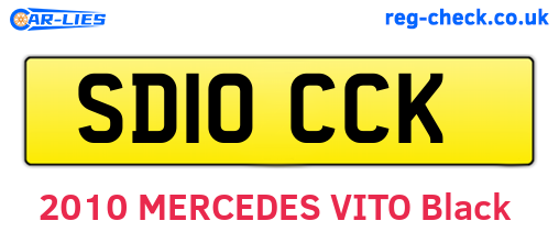 SD10CCK are the vehicle registration plates.