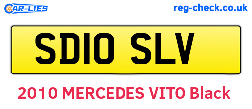 SD10SLV are the vehicle registration plates.