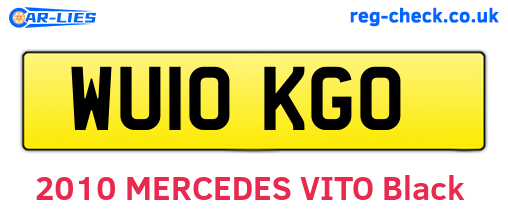WU10KGO are the vehicle registration plates.