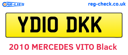 YD10DKK are the vehicle registration plates.