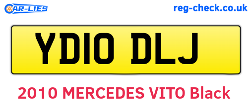YD10DLJ are the vehicle registration plates.
