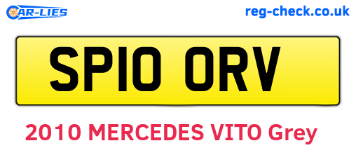 SP10ORV are the vehicle registration plates.