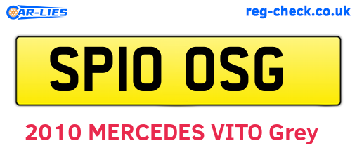 SP10OSG are the vehicle registration plates.
