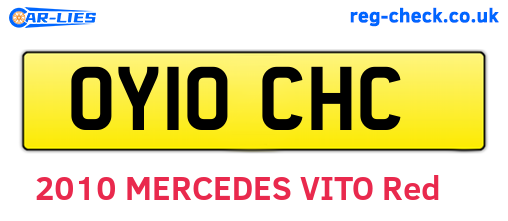 OY10CHC are the vehicle registration plates.