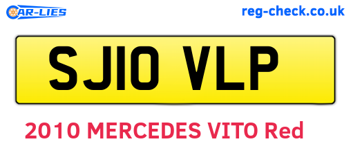 SJ10VLP are the vehicle registration plates.