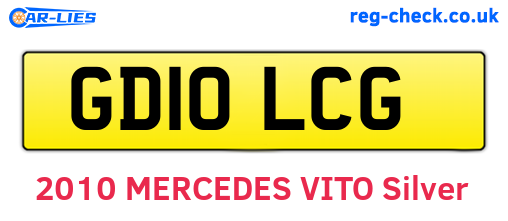 GD10LCG are the vehicle registration plates.