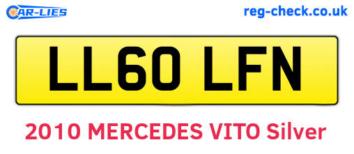 LL60LFN are the vehicle registration plates.