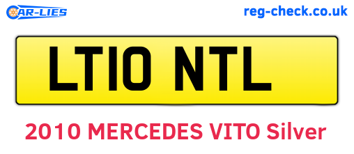 LT10NTL are the vehicle registration plates.