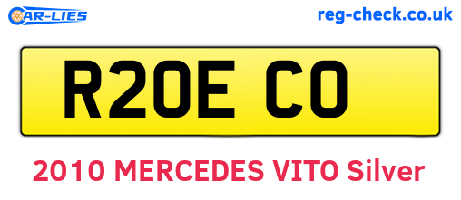 R20ECO are the vehicle registration plates.