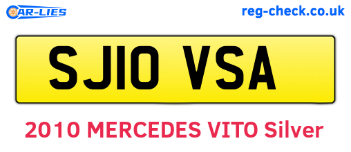 SJ10VSA are the vehicle registration plates.