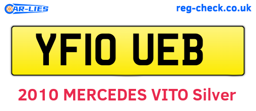 YF10UEB are the vehicle registration plates.