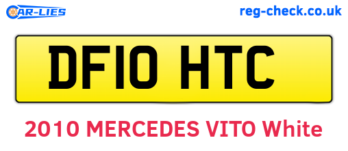 DF10HTC are the vehicle registration plates.