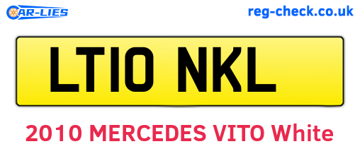LT10NKL are the vehicle registration plates.