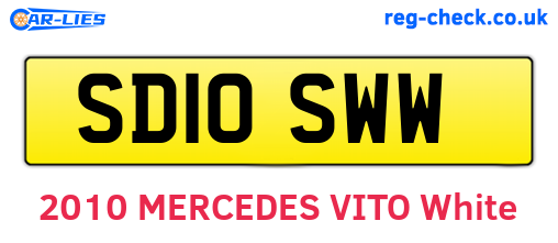 SD10SWW are the vehicle registration plates.