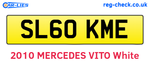 SL60KME are the vehicle registration plates.