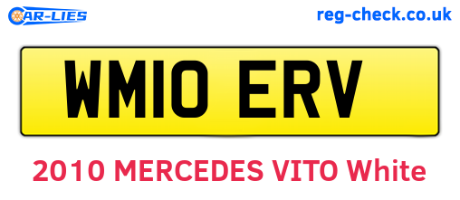 WM10ERV are the vehicle registration plates.