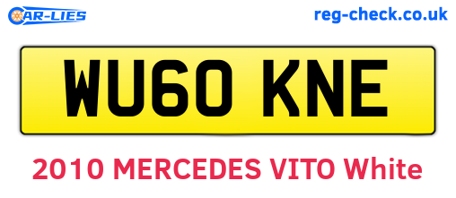 WU60KNE are the vehicle registration plates.