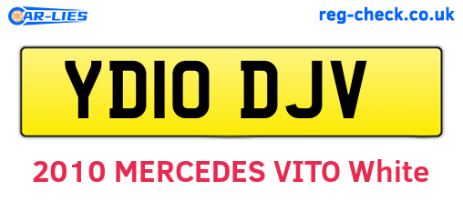 YD10DJV are the vehicle registration plates.