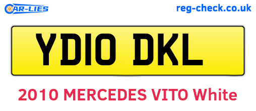 YD10DKL are the vehicle registration plates.