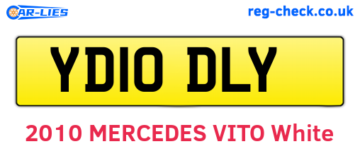 YD10DLY are the vehicle registration plates.