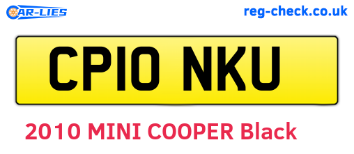 CP10NKU are the vehicle registration plates.
