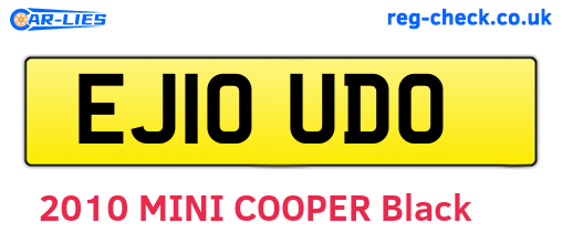 EJ10UDO are the vehicle registration plates.