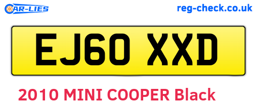 EJ60XXD are the vehicle registration plates.