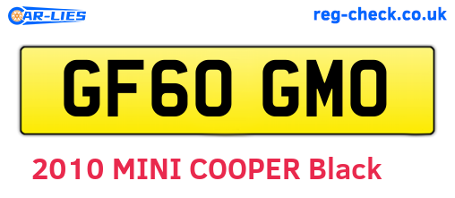 GF60GMO are the vehicle registration plates.