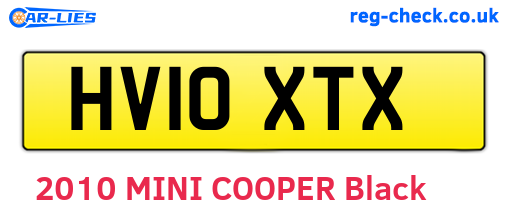 HV10XTX are the vehicle registration plates.