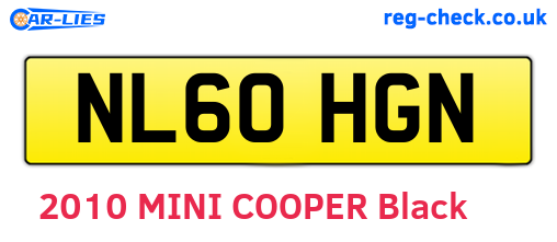 NL60HGN are the vehicle registration plates.