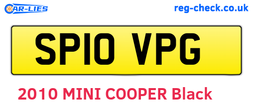 SP10VPG are the vehicle registration plates.