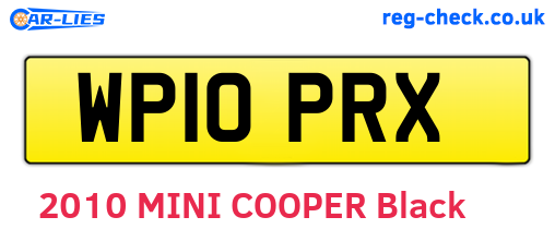 WP10PRX are the vehicle registration plates.