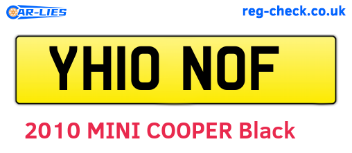 YH10NOF are the vehicle registration plates.